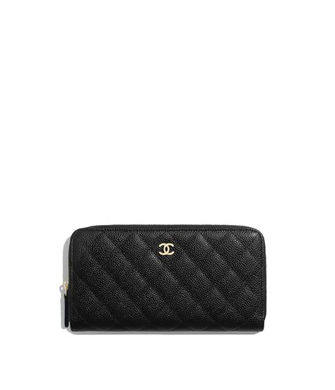 chanel wallet classic 11x18|Chanel classic long zipped wallet.